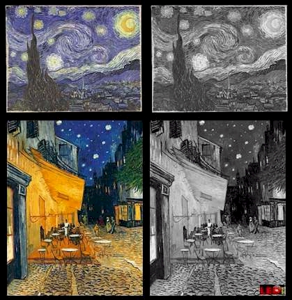 Van Gogh, Teste deine Kraftfarbe, Test your POWER Colors, COLOR TEST, LED COLORS